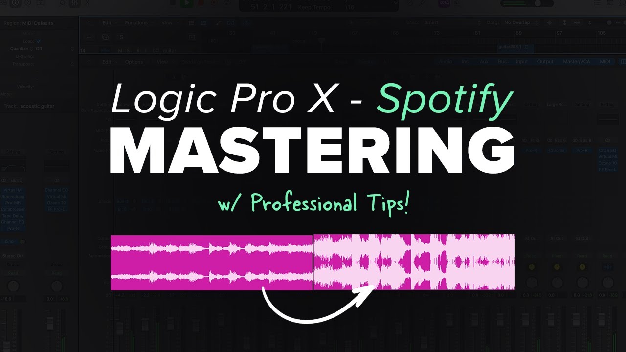 How to Master for Spotify with Logic Pro Stock Plug-Ins [2023 Update!]
