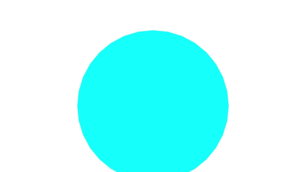 Cyan Triacontadigon White Background Up To Down