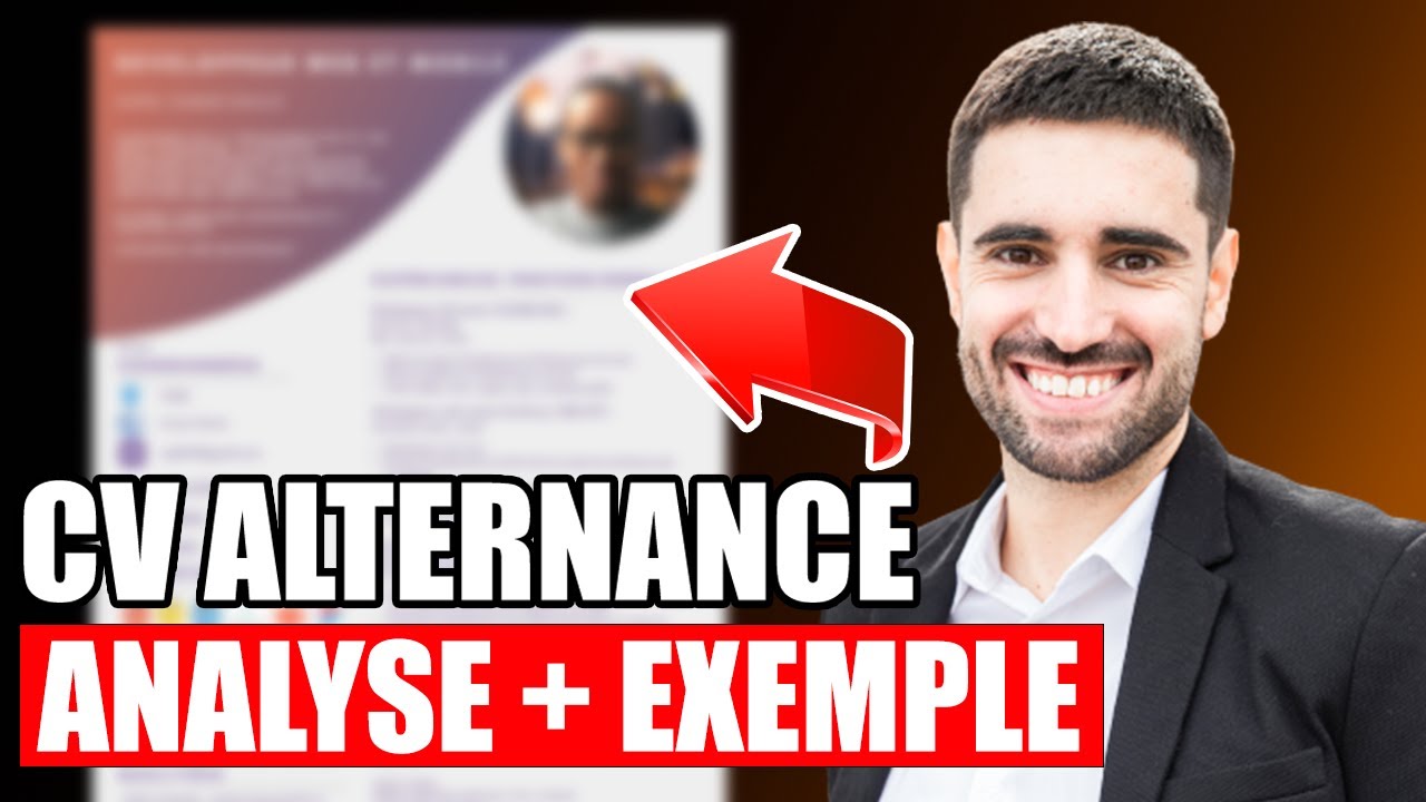 Comment faire un CV pour une ALTERNANCE ? (analyse et exemple d'un développeur web)