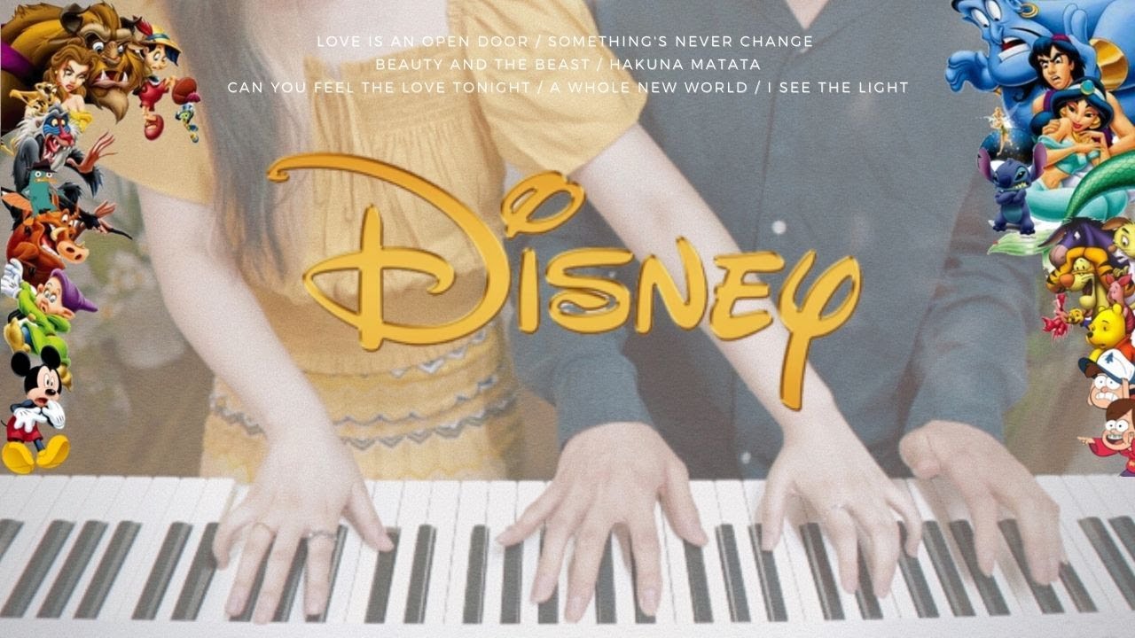 Disney Couple Songs🤴🏻👸🏼 Medley ㅣ 4Hands Piano