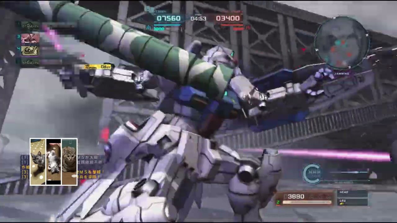 【GBO2 機体調整後】ぴょんぴょん射撃に更に磨きがかかった ガンダム試作3号機ステイメンLv2