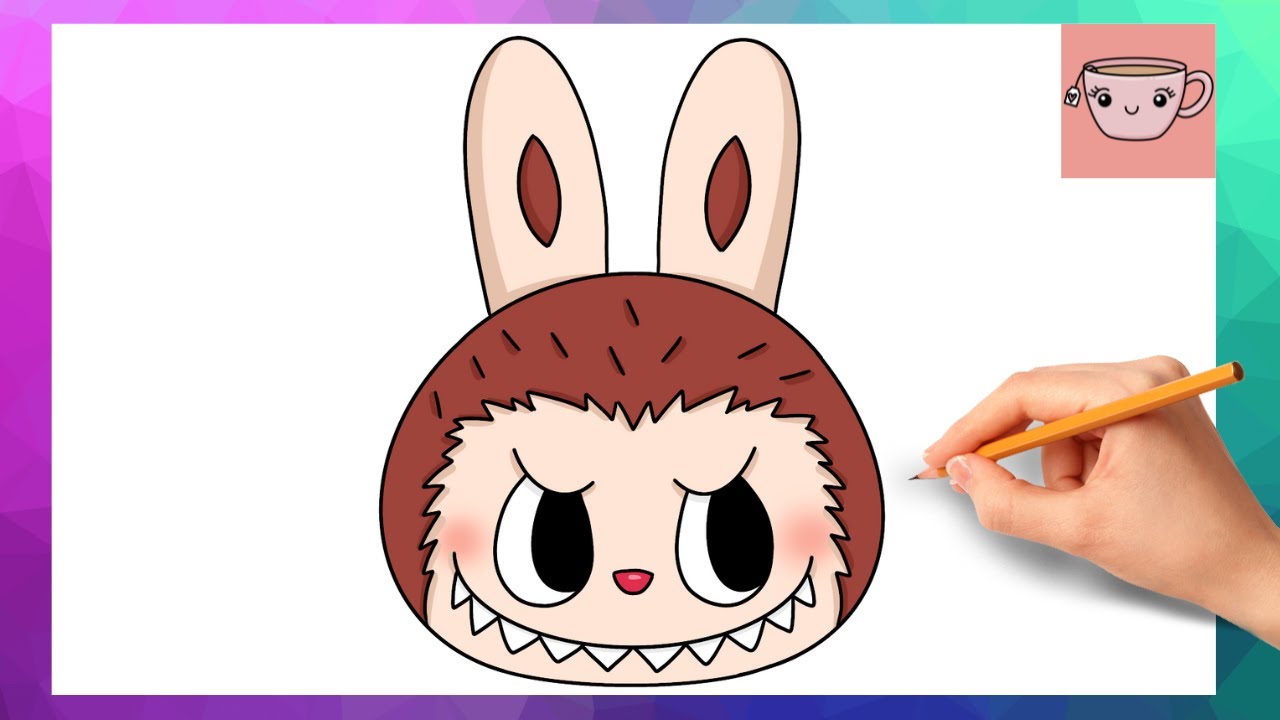 How To Draw Labubu Head | The Monsters - Pop Mart | Drawing Tutorial for Beginner Artists