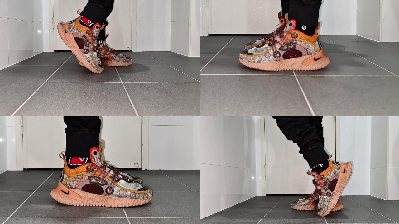 Nike Flow 2020 ISPA Desert Dust Black On feet