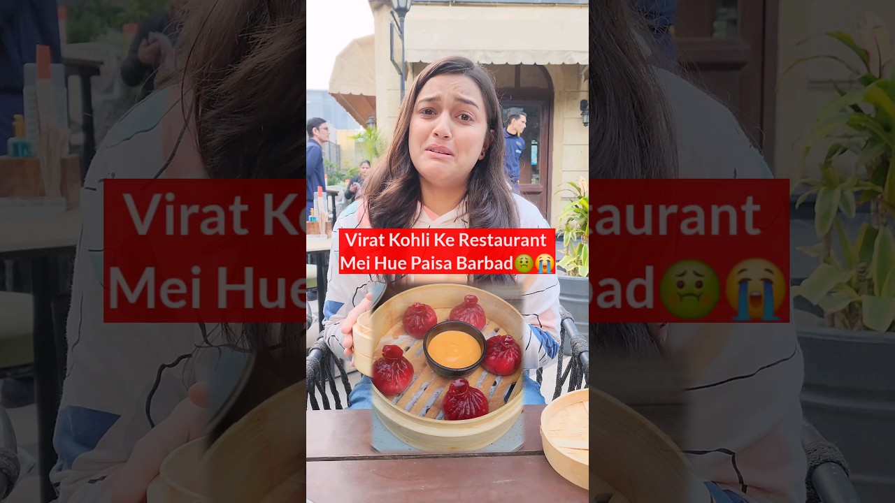 Virat Kohli Restaurant Review | Tried Mushroom Googly Dimsums & Sushi🤢 #trending #viral #shorts