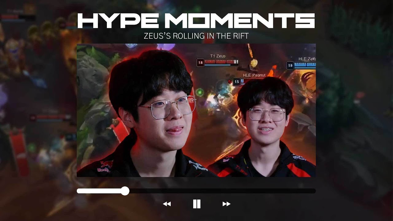 5th. Zeus' Vayne Rolling in the Rift | 2024 LCK Spring Hype moments