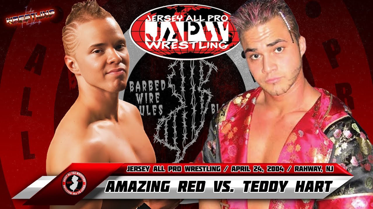 The Amazing Red vs. Teddy Hart - Jersey All Pro Wrestling, April 24, 2004