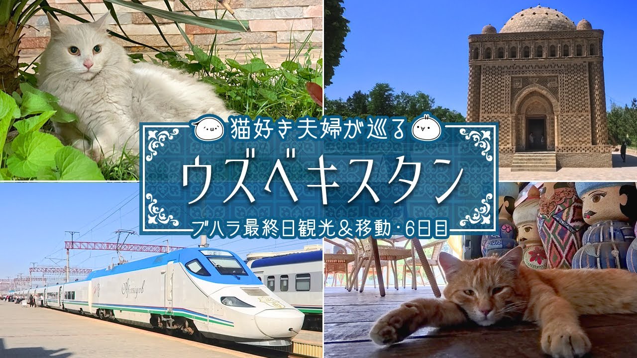【ウズベキスタン旅】ブハラ観光最終日＆アフラシャブ号でタシケントへ移動♪ウズベキスタン鉄道の予約方法もご紹介！ウズベキスタン旅⑥｜旅Vlog