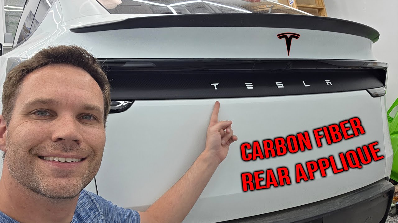 Tesla Model Y Juniper Carbon Fiber Rear Applique Install!