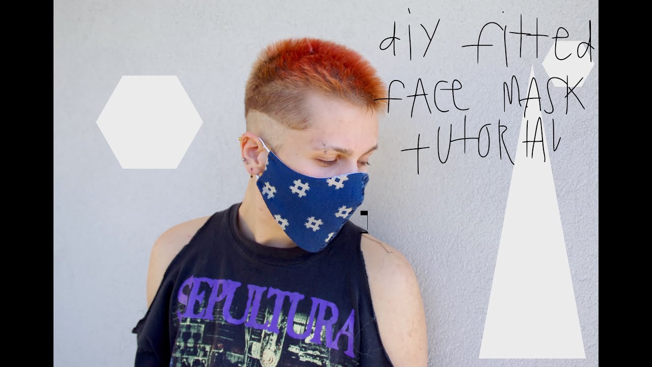 HOW TO SEW A FITTED FACE MASK AT HOME // covid-19 x corona time tutorial