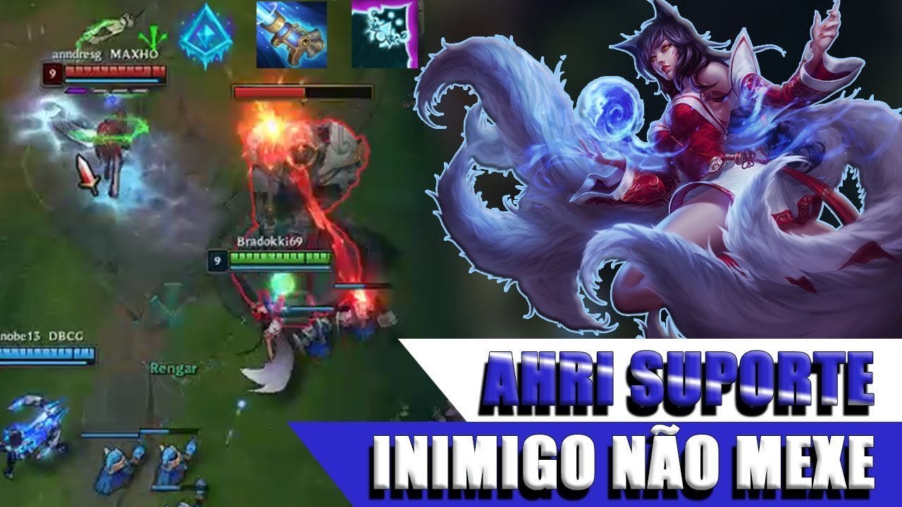 OS FORA DE META - AHRI SUPORTE - RUNA DO GELINHO INIMIGO N&Atilde;O MEXE