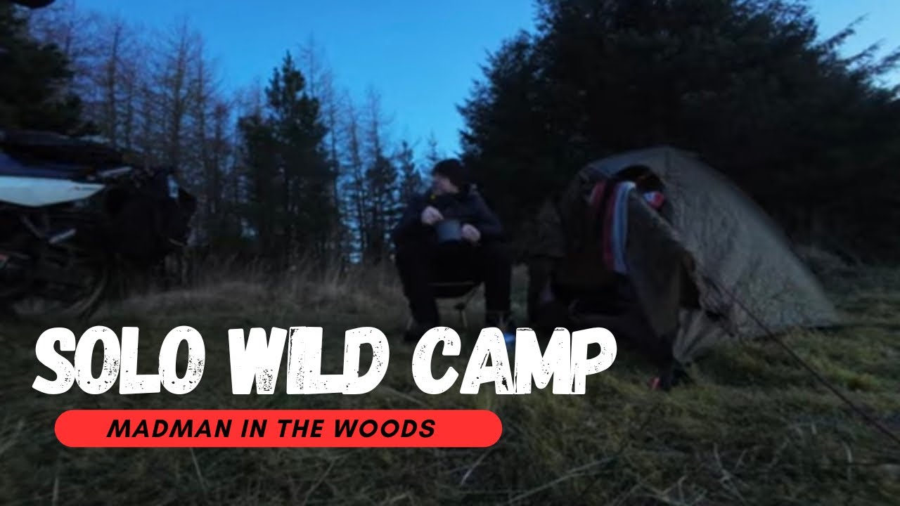 My first winter wild camp solo in the woods  