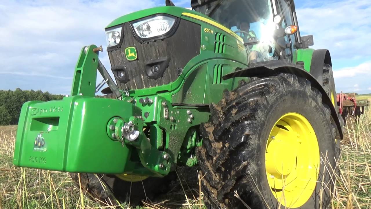 Talerzowanie 2016 - John Deere 6150M & UNIA Ares TXL