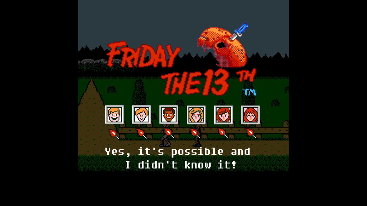 How to equip every counselor with fire in Friday The 13th for NES (I thought it was impossible)