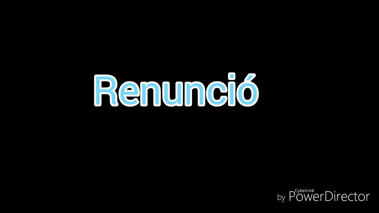 Renunci&oacute; - Proyecto A (Letra)