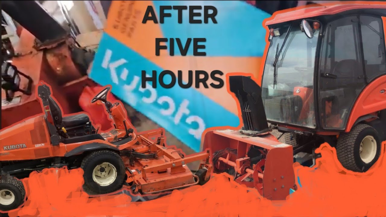 KUBOTA F3680 AFTER FIVE HOURS