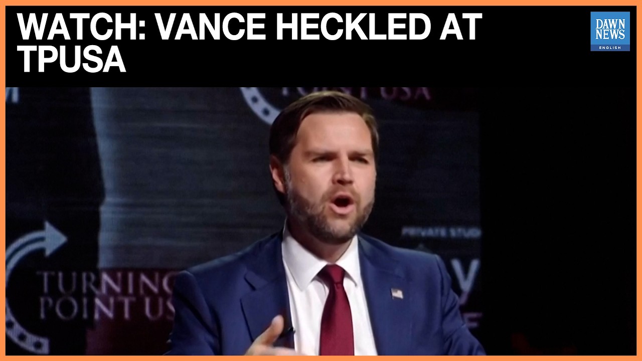 WATCH: JD Vance Heckled Over Gaza | Dawn News English