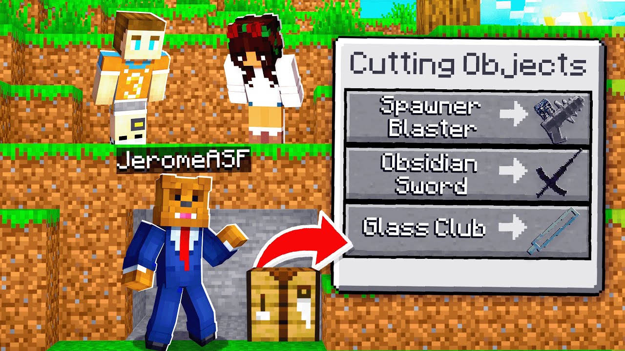 Minecraft Manhunt, но я могу РЕЗАТЬ блоки!