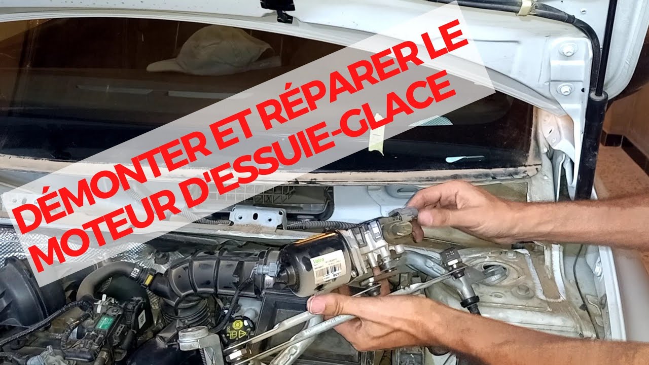 Dèmonter et réparer le moteur d'essuie-glace avant Renault CLIO