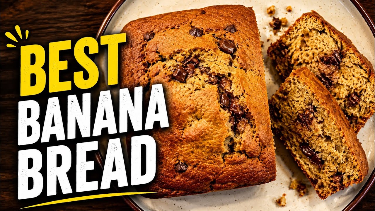 Ultimate Chocolate Walnut Banana Bread (No Mixer Needed) | Easy, Moist and Delicious 