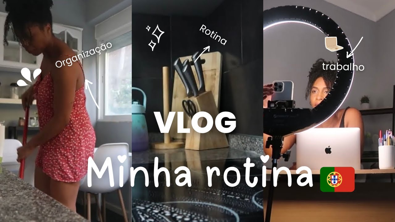 VLOG: minha vida real em Portugal | rotina, organiza&ccedil;&atilde;o, trabalho com o digital e mais.