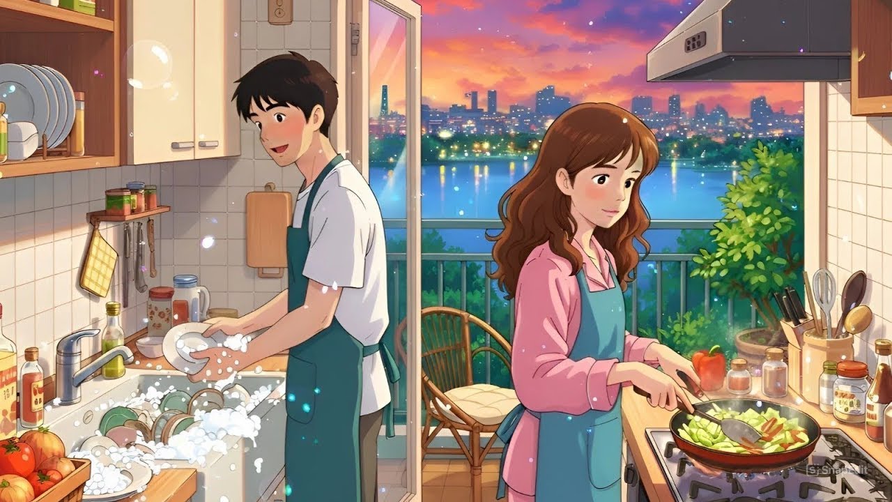 A Peaceful Evening with the One I Love | Cooking Animation | Anaya Ghibli