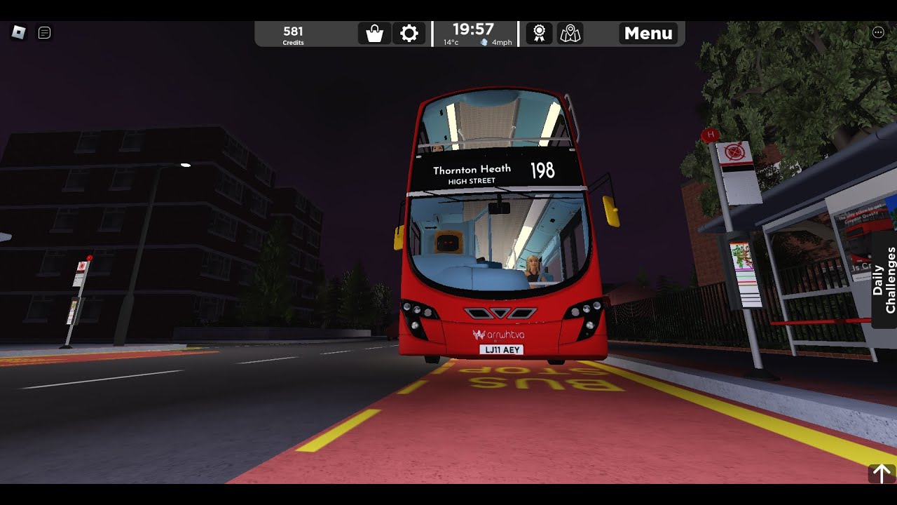 Roblox Croydon (route 198) Thornton Heath Pond - Thornton Heath High St - Gemini 2 DB300 (Cowhorn)