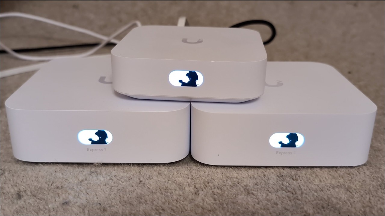 Bad Apple on 3 UniFi Expresses (almost perfect sync)