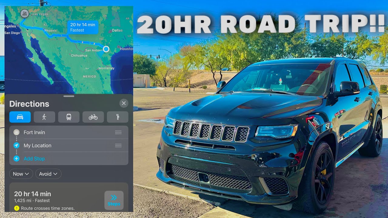 DROVE 20 HOURS IN MY TRACKHAWK FROM CALIFORNIA TO TEXAS!!!