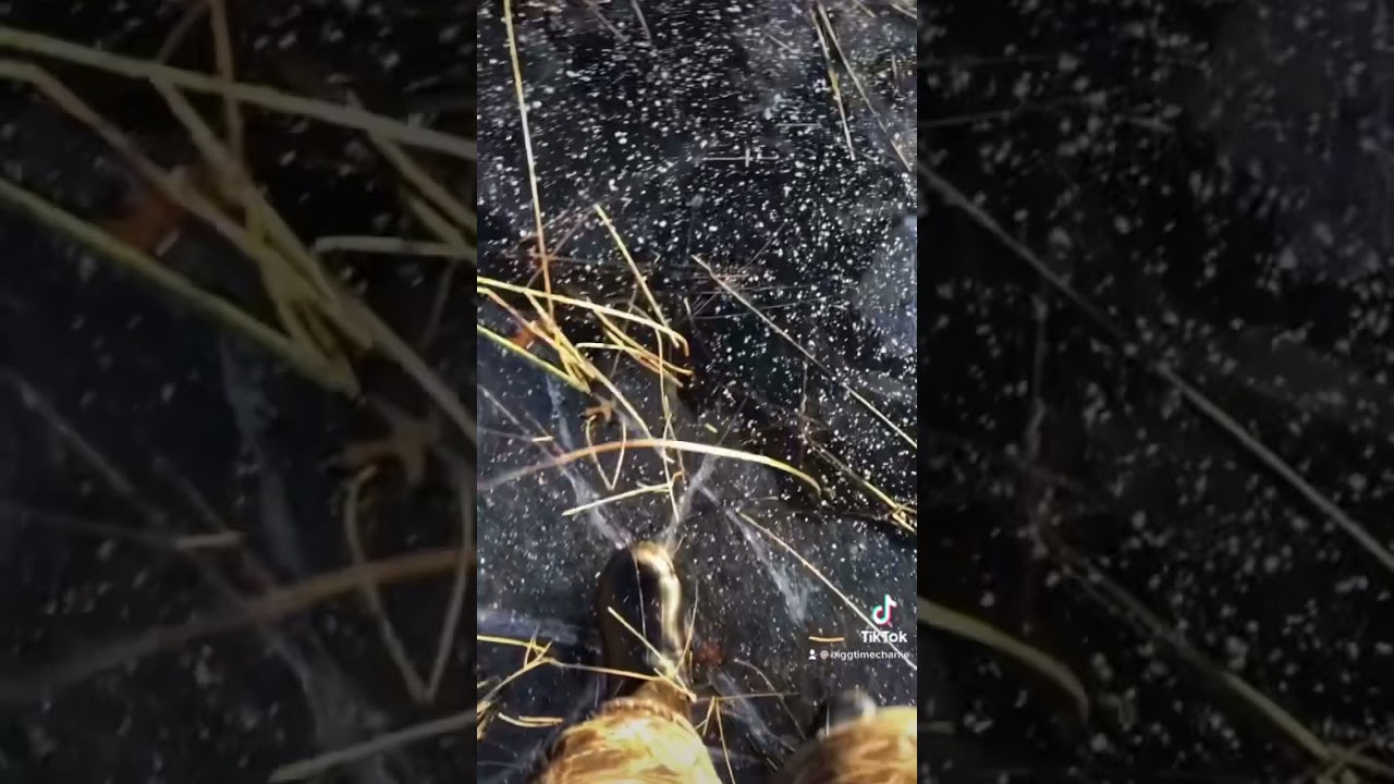 Falling through ice