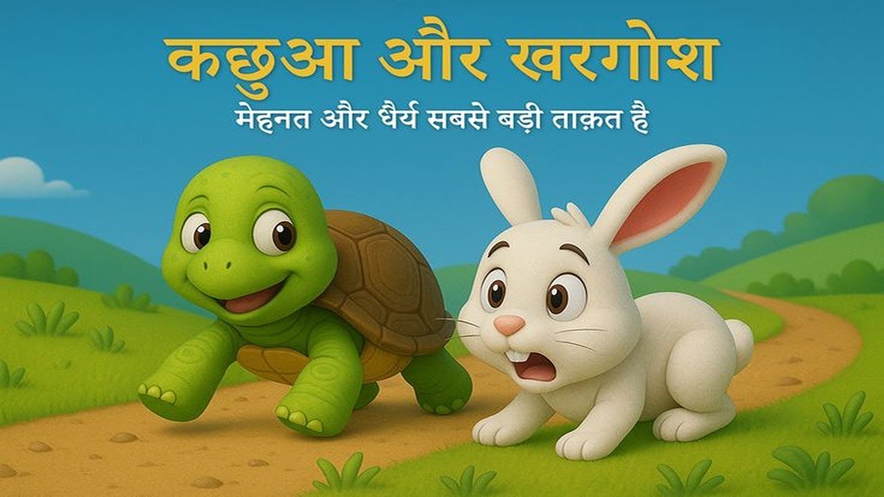 खरगोश और कछुआ Hindi Kahaniya | Rabbit and Tortoise | Hindi Stories | Cartoon Connect TV