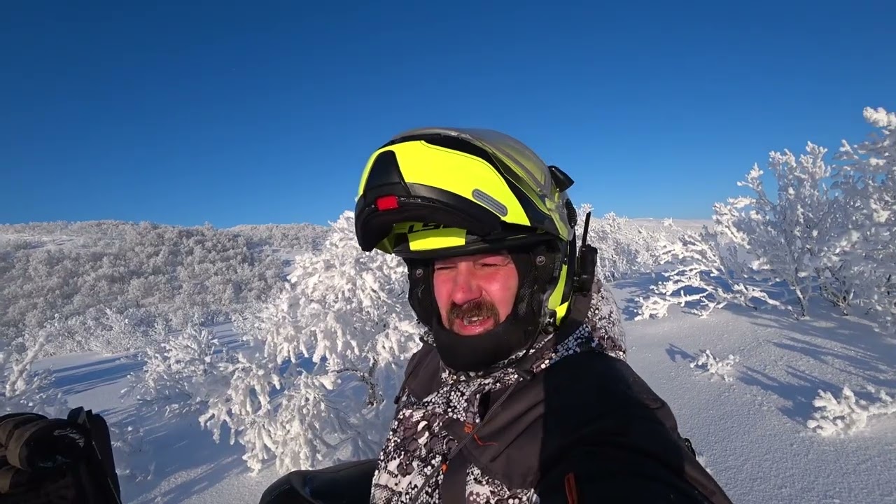 Снегоход Skandic 900 ACE погоня за Ети...