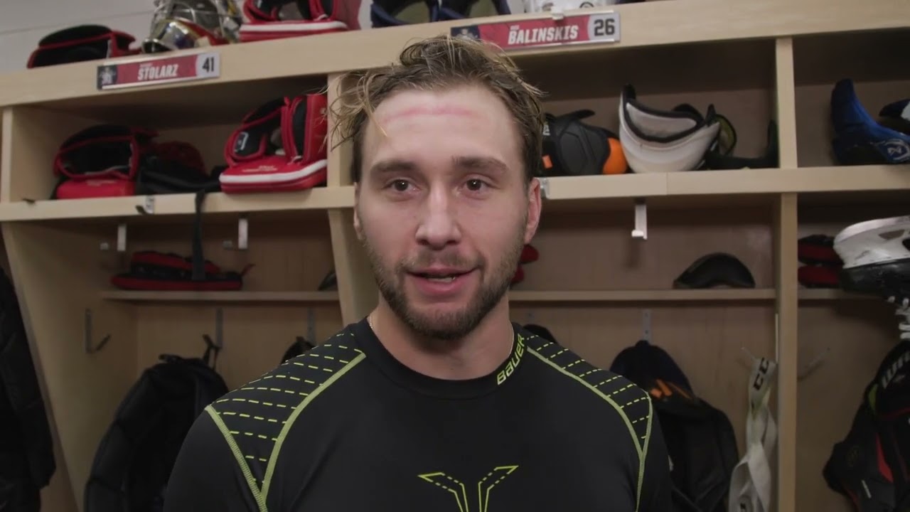 Florida Panthers D Uvis Balinskis Speaks Following NHL Debut