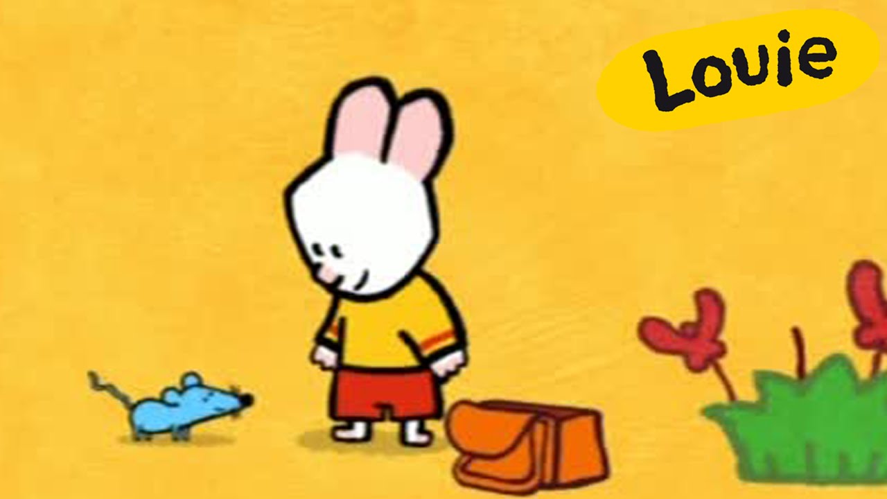 Louie, draw me a mouse | Learn to draw cartoon for kids