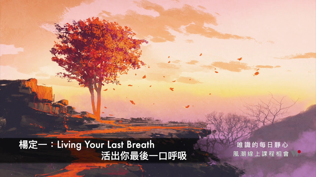 楊定一：Living Your Last Breath  活出你最後一口呼吸－唯識的每日靜心（含問答）