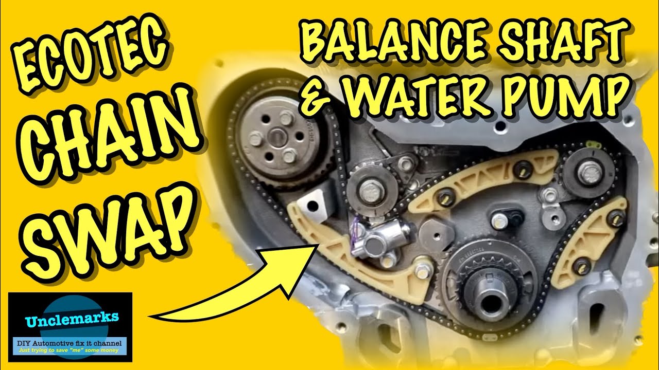 How to install balance shaft & water pump chain on Ecotech 2.4 GMC & Chey