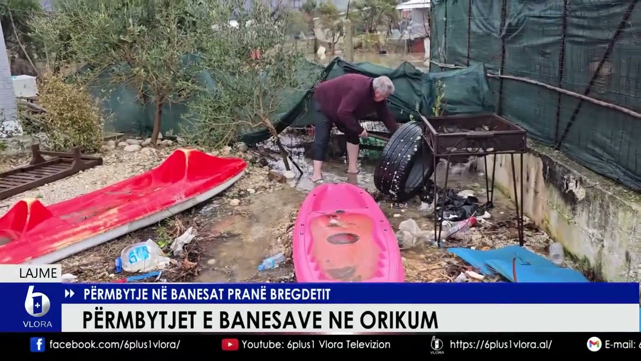 Përmbytjet e banesave në Orikum. Përmbytje në banesa pranë bregdetit