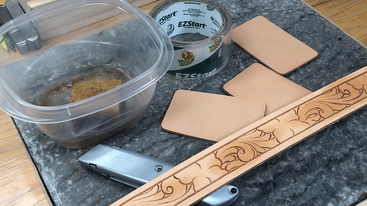 How to prepare leather for tooling