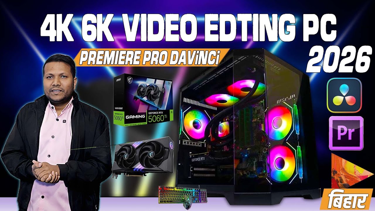 intel core ultra 245K pc build | RTX 3060 12 GB | 4K video editing pc 2026 | Manoj mixing