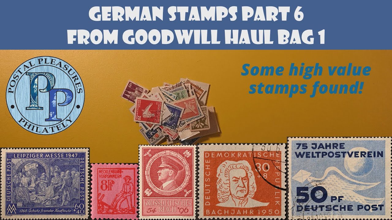 German Stamps Part 6 - 1st Issue Of The DDR - Leipzig Fair - Occupied Germany - Goodwill Haul Bag 1