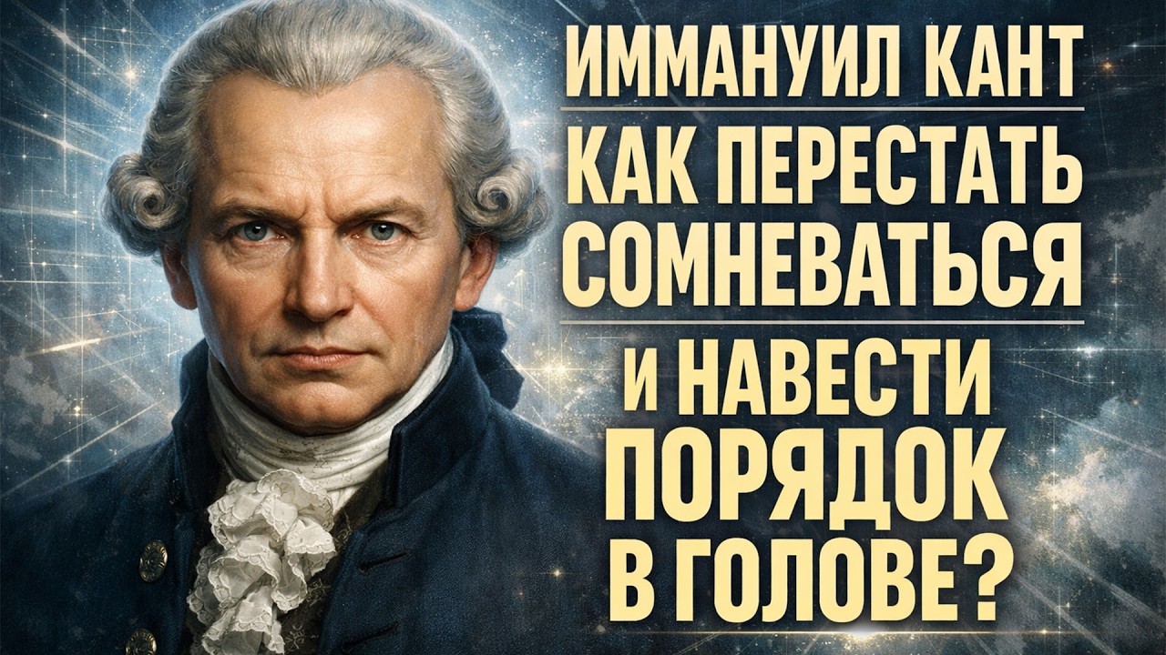 ИММАНУИЛ КАНТ: Как ПЕРЕСТАТЬ Сомневаться и Навести ПОРЯДОК в голове? 5 ПРАВИЛ, заменяющие ПСИХОЛОГА!