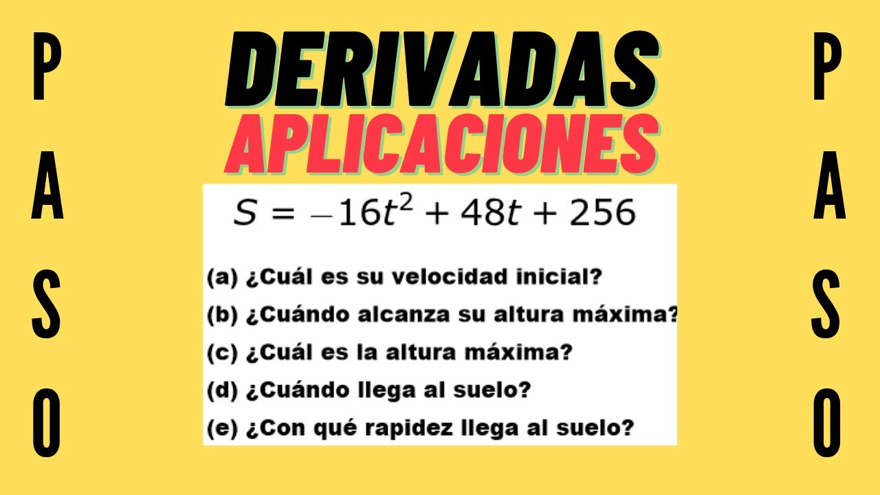 ★ DERIVADA Posición VELOCIDAD Aceleración ★ [Problema resuelto paso a paso]