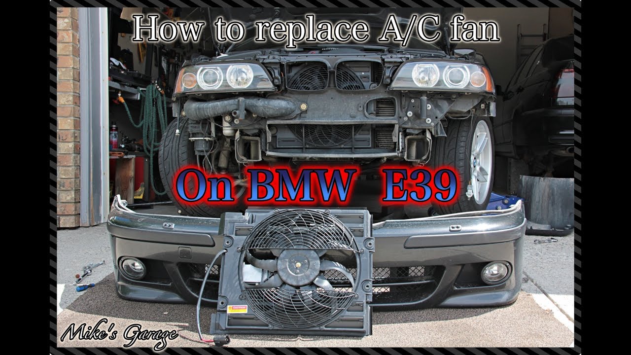 How to replace auxiliary cooling fan on BMW 540i e39/ Как поменять вентилятор кондиционера на БМВ