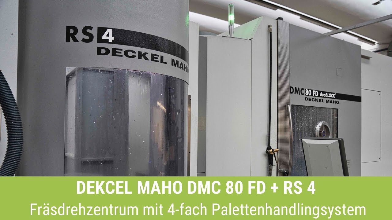 DMG DMC 80 FD duoBlock + RS 4 Automation: 5- Achs Fräs- Drehzentrum mit Palettenhandlingsystem