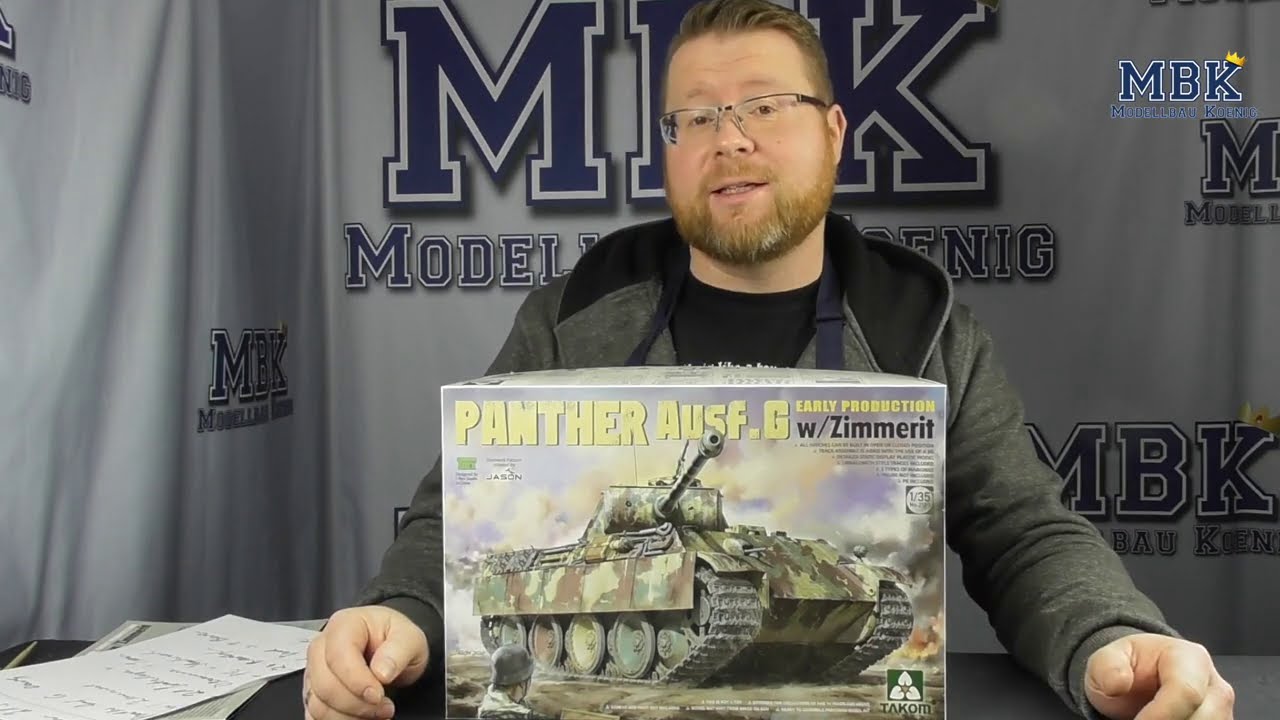 MBK packt aus #396 - 1:35 Panther G early w/Zimmerit (Takom 2134)