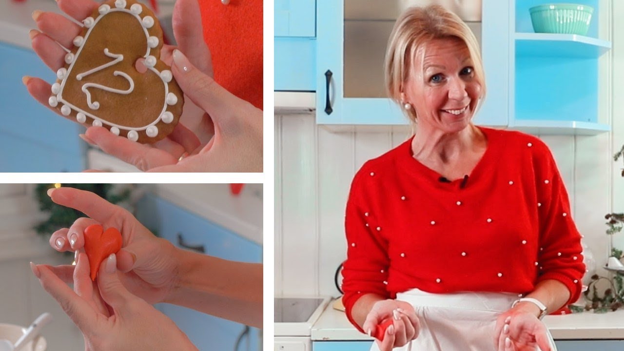 REKKEFØLGE PÅ 7 SORTER OG MARSIPANHJERTER - ANNE BRITH FØR-JULSBAKST