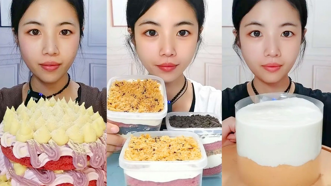 Homemade Cake and Brownie Eating Show | Calm Dessert Mukbang #94