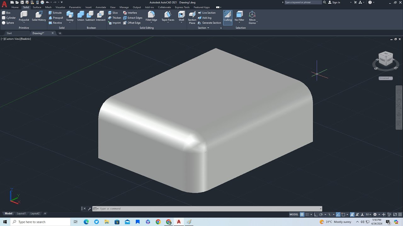 Скругленные и плавные углы в 3D-моделировании AutoCAD