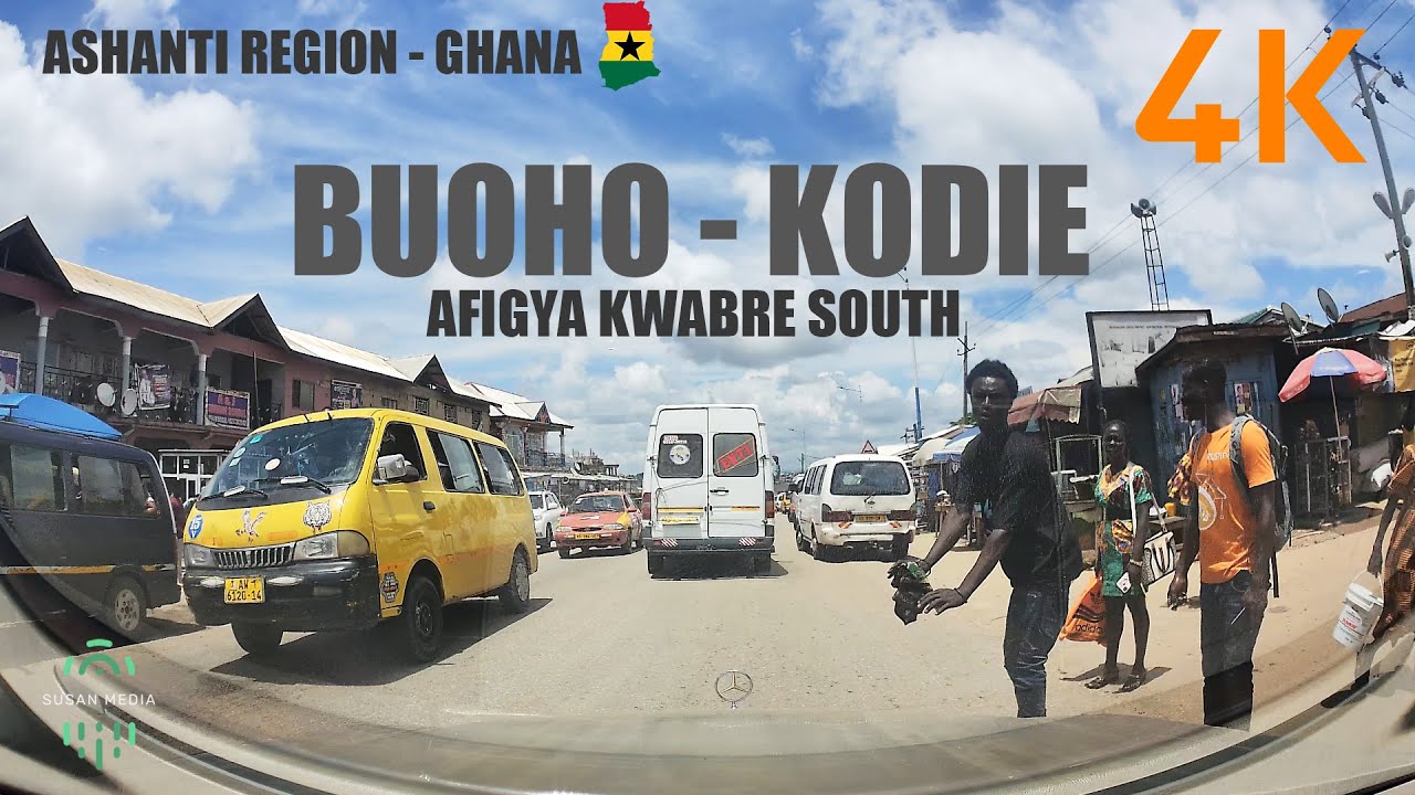 Buoho To Kodie Via Akrowa Afigya Kwabre South Ashanti Region Ghana 4K