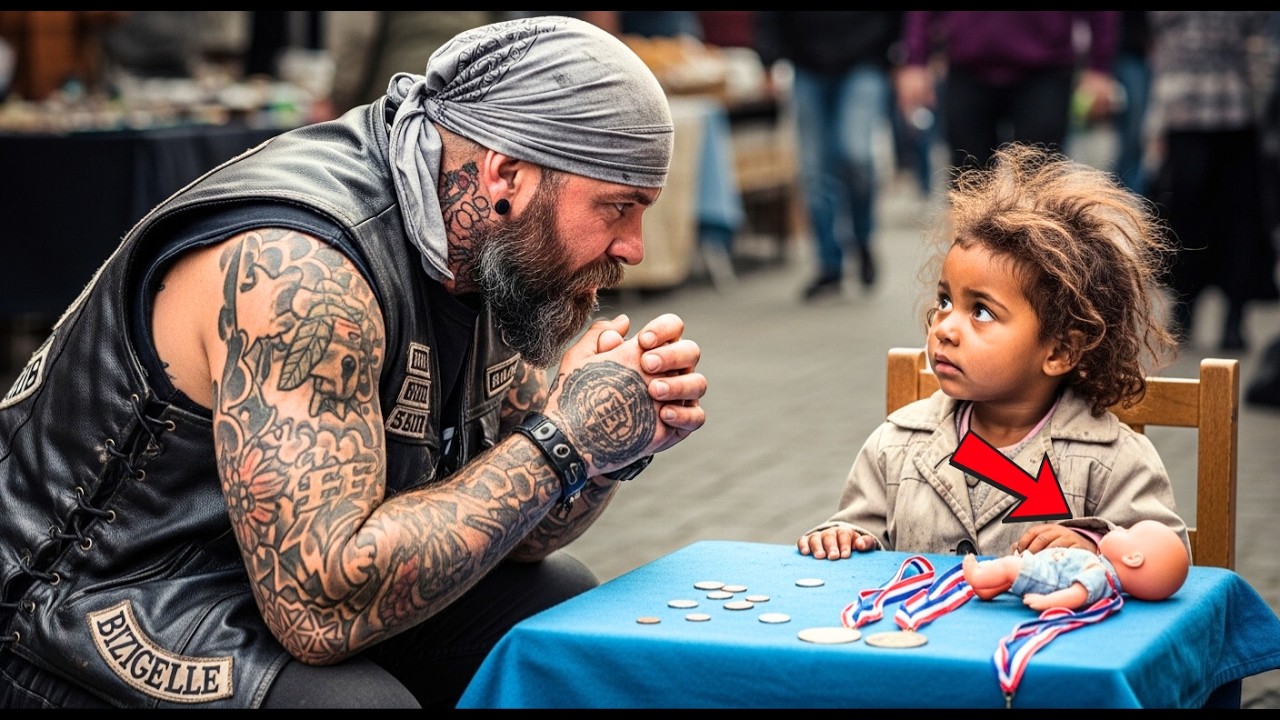 7-Year-Old Black Girl Was Selling Her Only Doll for Groceries — What 40 Hells Angels Did Changed All
