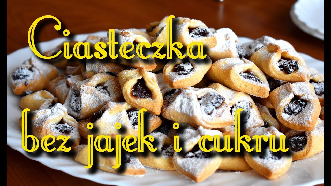 Kruche ciasteczka z marmoladą bez jajek i cukru